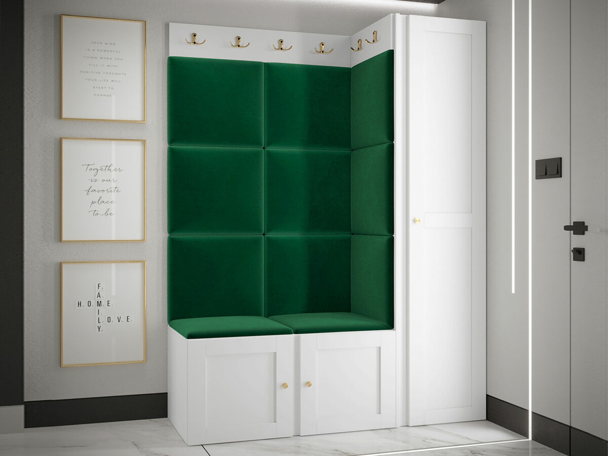 Komplet za predsobo Hartford 377 (Bela)