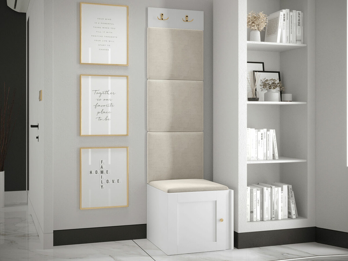 Komplet za predsobo Hartford 378 (Bela)