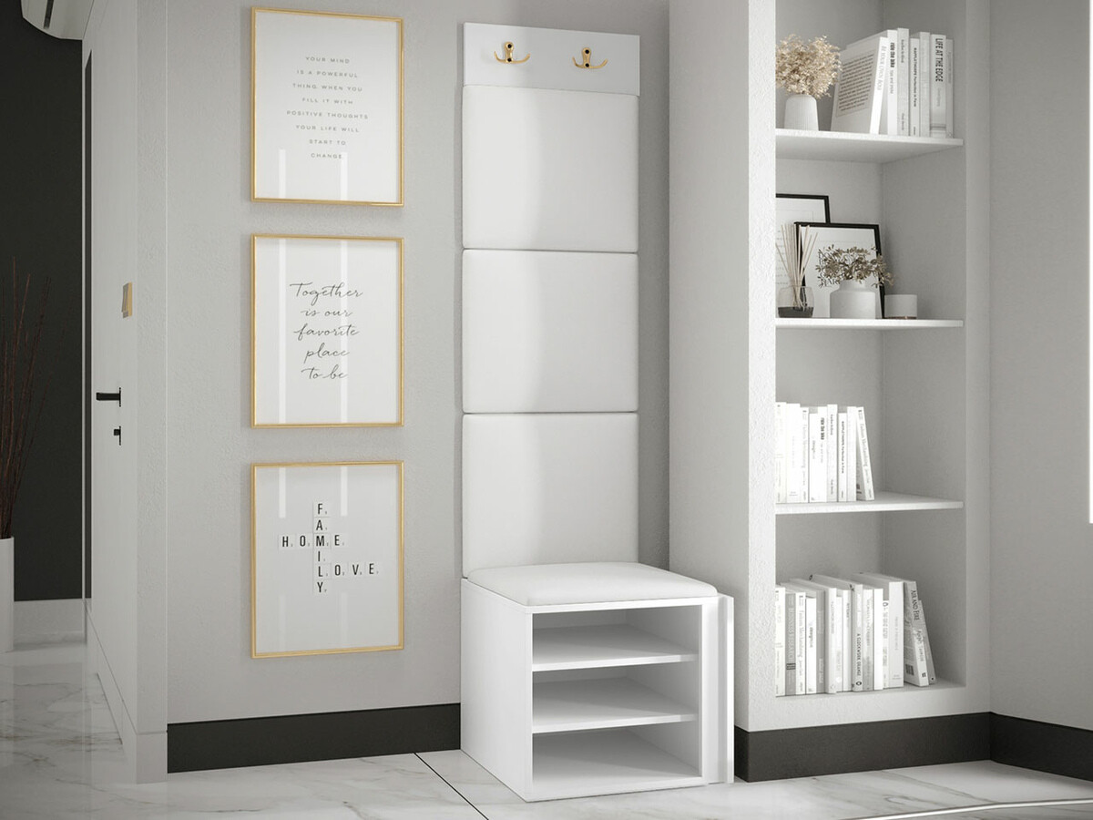 Komplet za predsobo Hartford 378 (Bela)