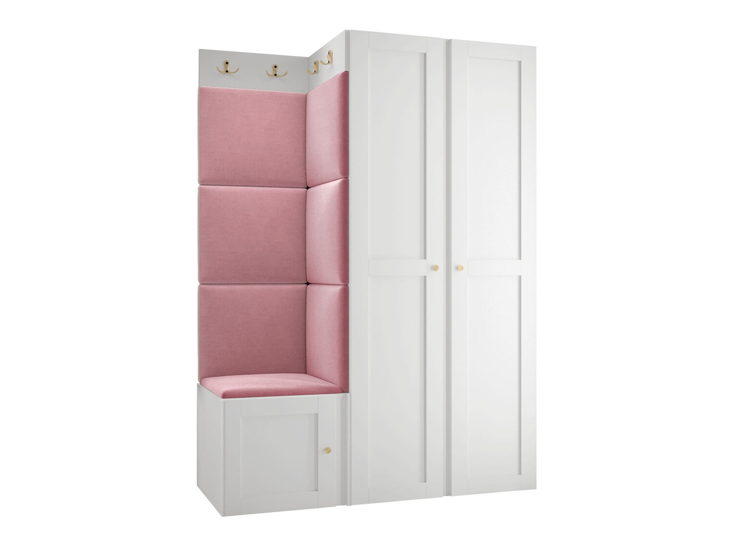 Komplet za predsobo Hartford 379 (Bela)