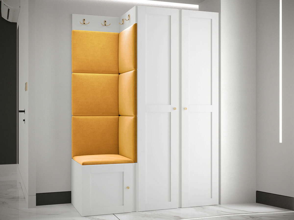 Komplet za predsobo Hartford 379 (Bela)