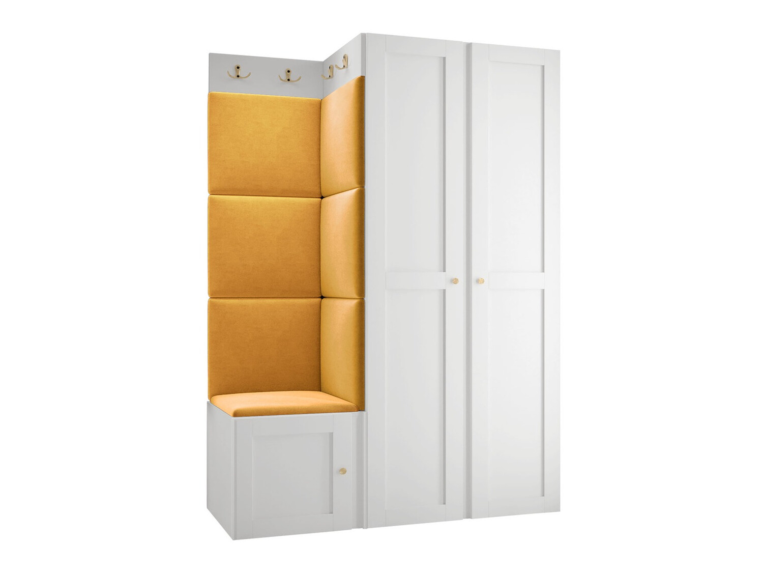 Komplet za predsobo Hartford 379 (Bela)