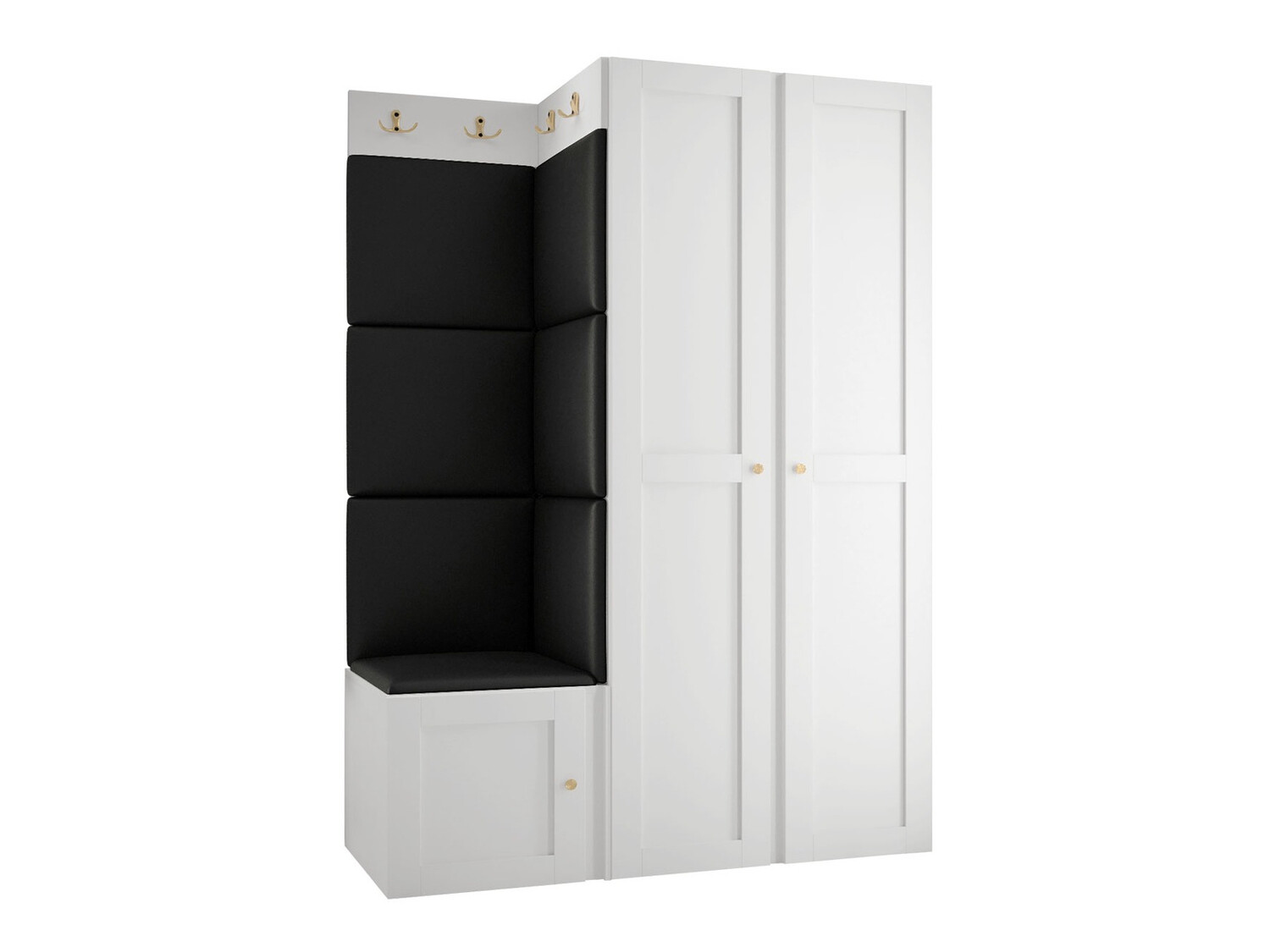 Komplet za predsobo Hartford 379 (Bela)