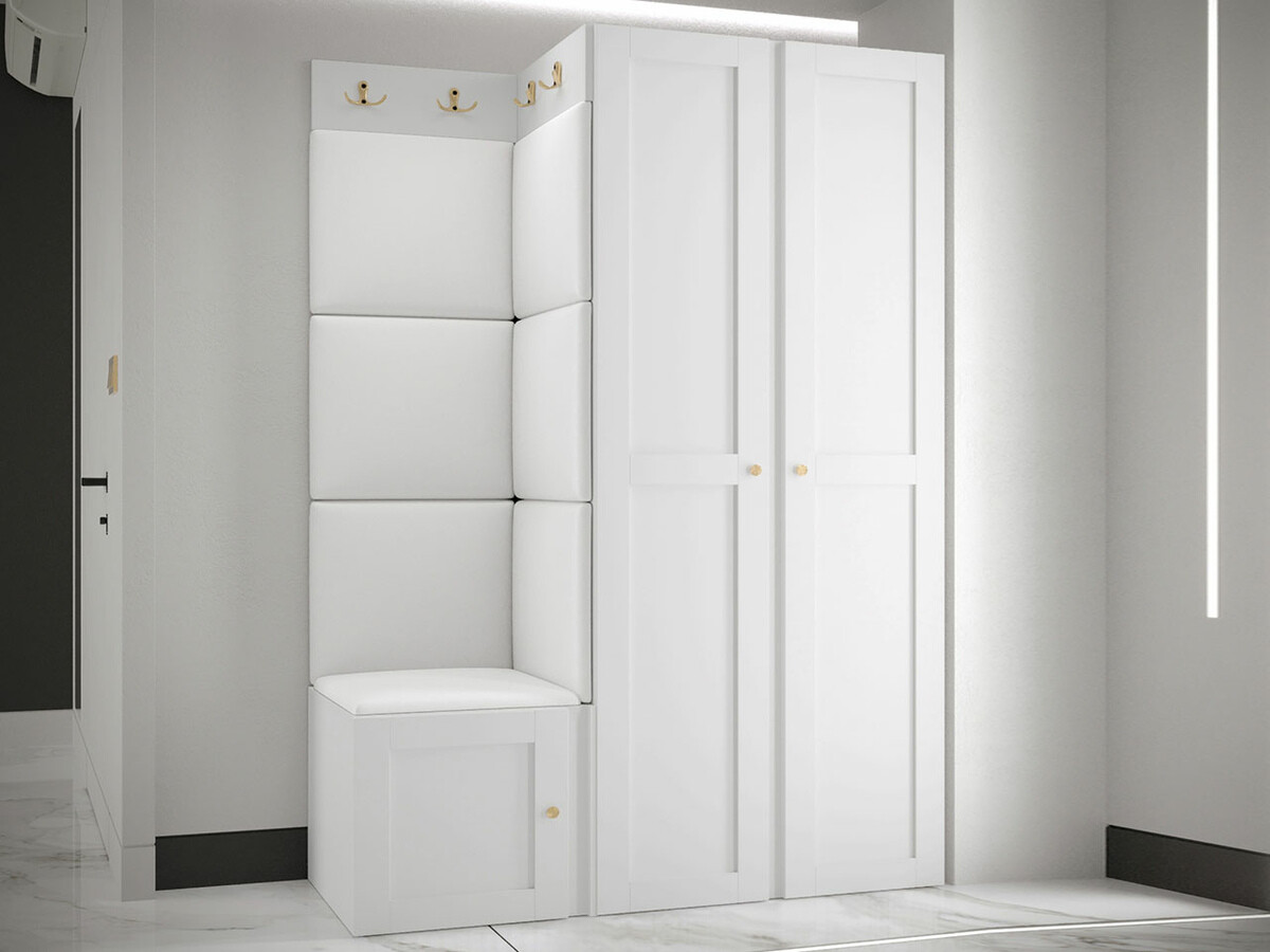 Komplet za predsobo Hartford 379 (Bela)