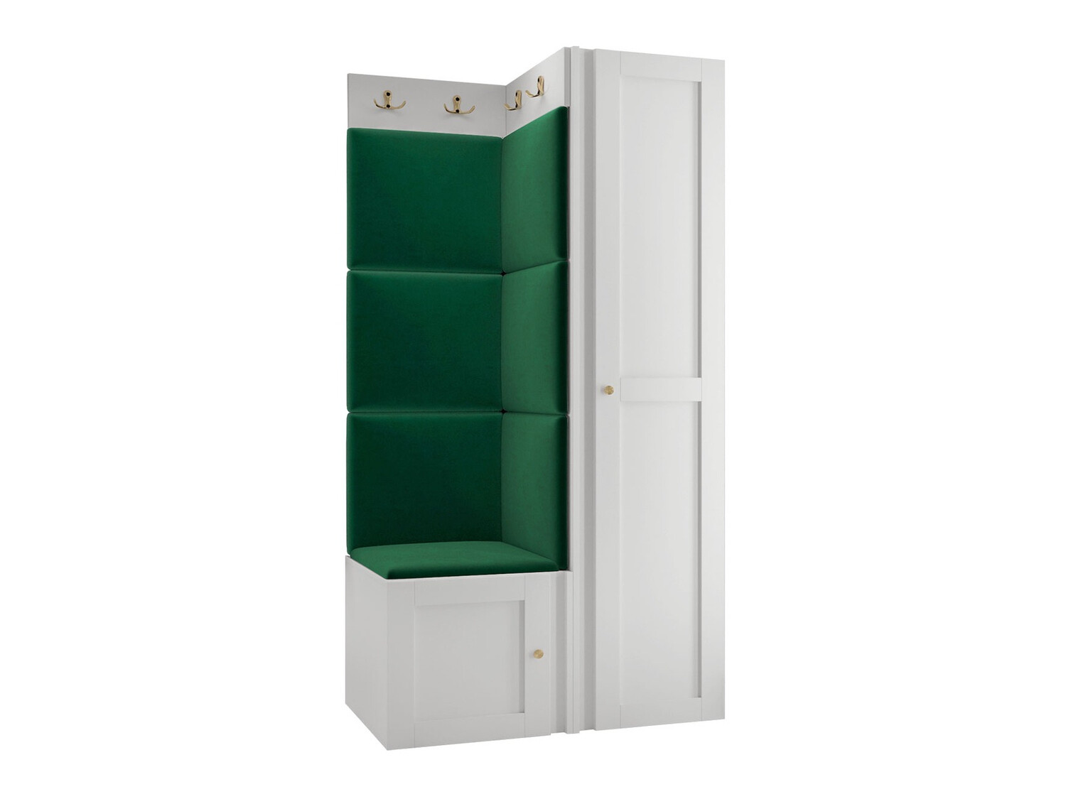 Komplet za predsobo Hartford 381 (Bela)