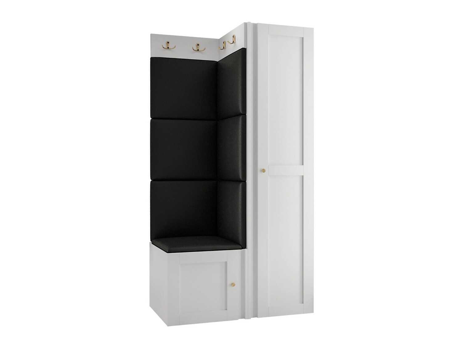 Komplet za predsobo Hartford 381 (Bela)