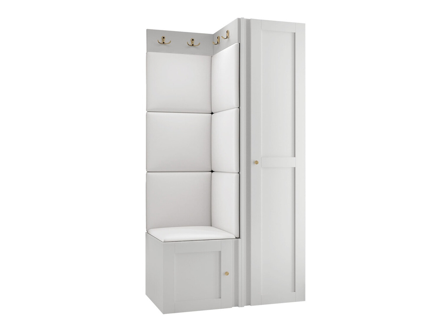 Komplet za predsobo Hartford 381 (Bela)