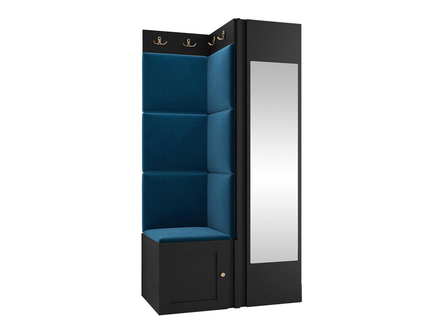 Komplet za predsobo Hartford 382 (Črna)