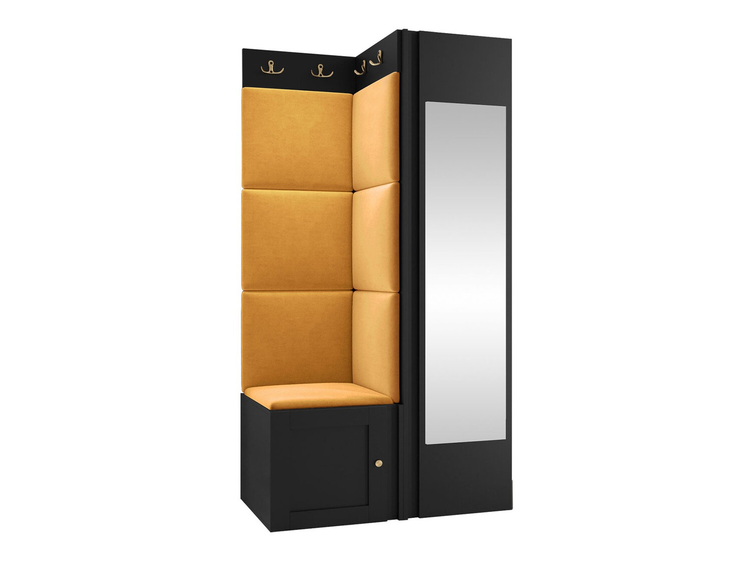 Komplet za predsobo Hartford 382 (Črna)