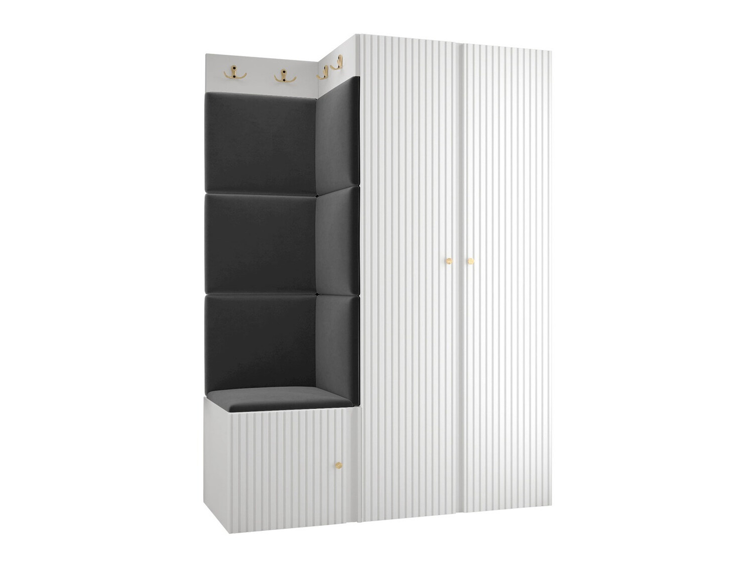 Komplet za predsobo Hartford 387 (Bela)