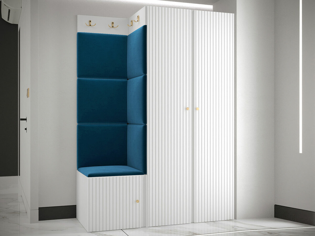 Komplet za predsobo Hartford 387 (Bela)