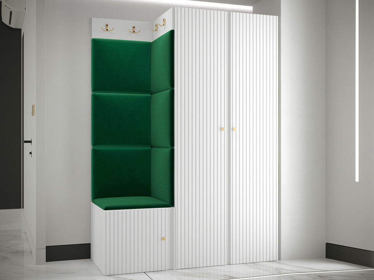 Komplet za predsobo Hartford 387 (Bela)