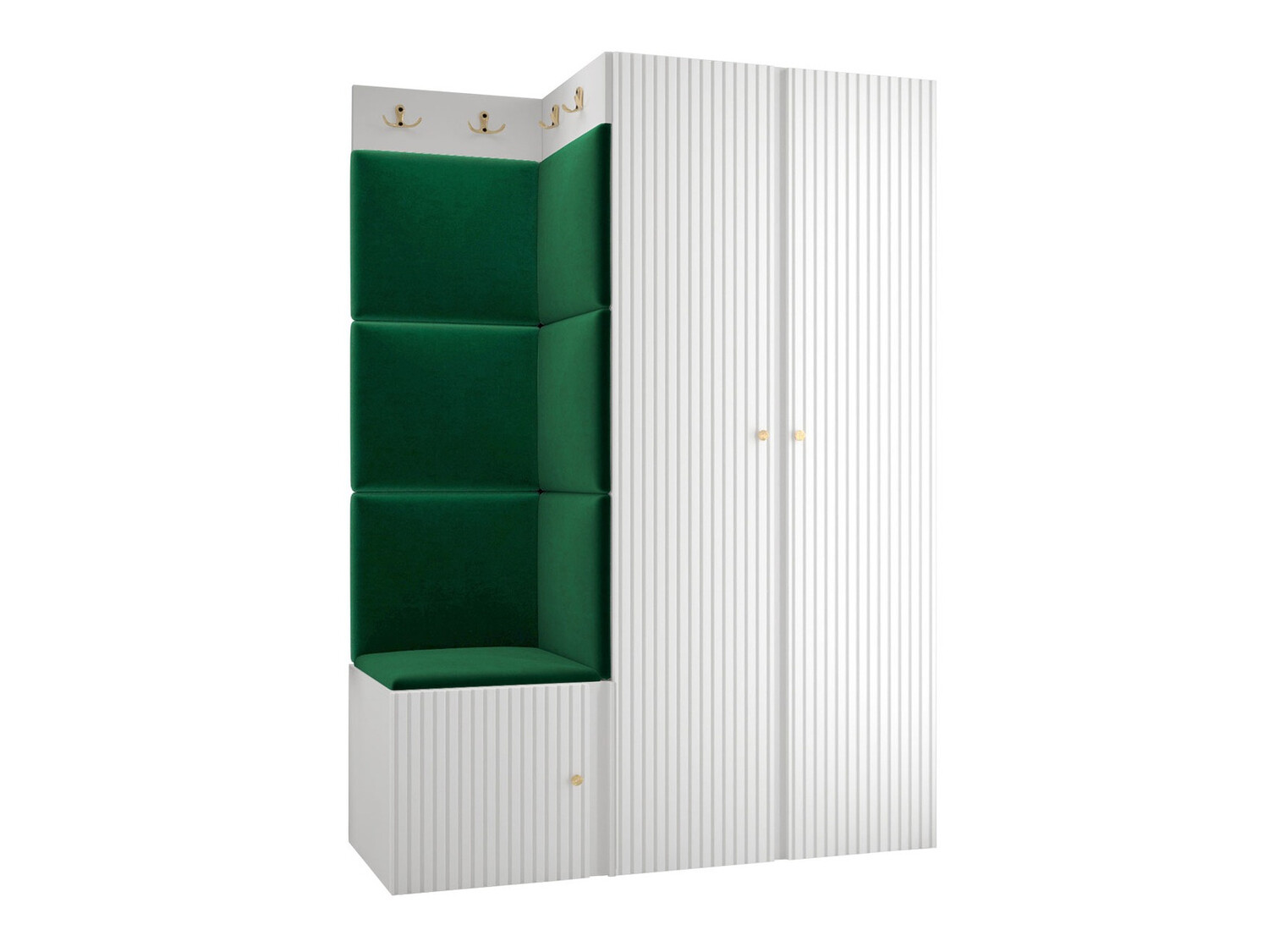 Komplet za predsobo Hartford 387 (Bela)