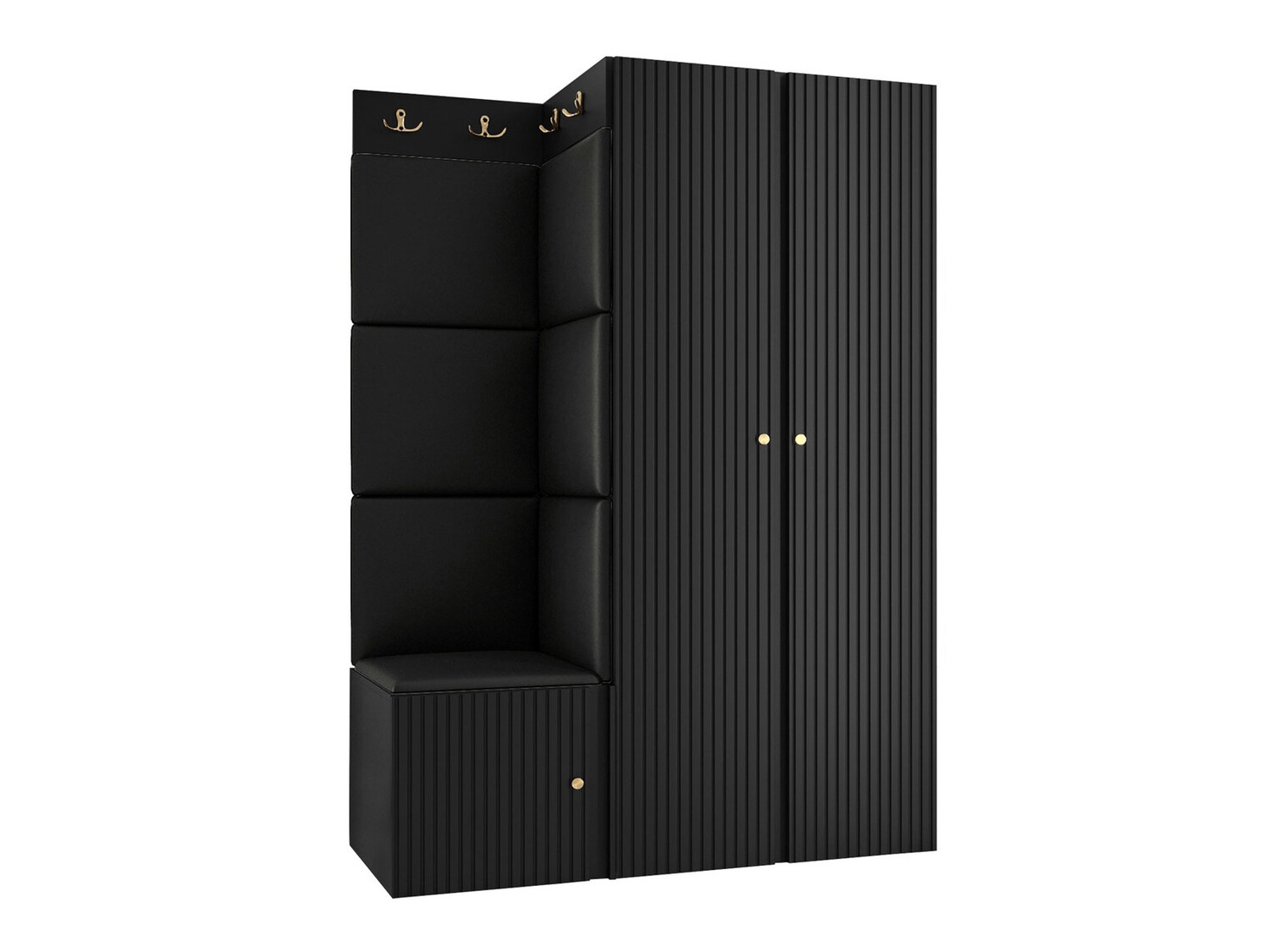 Komplet za predsobo Hartford 387 (Črna)