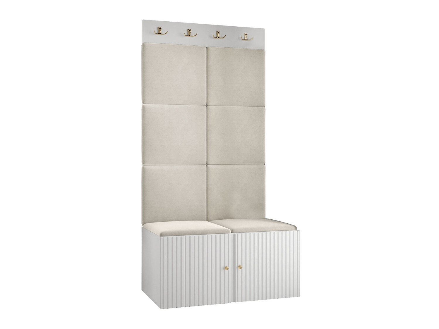 Komplet za predsobo Hartford 383 (Bela)