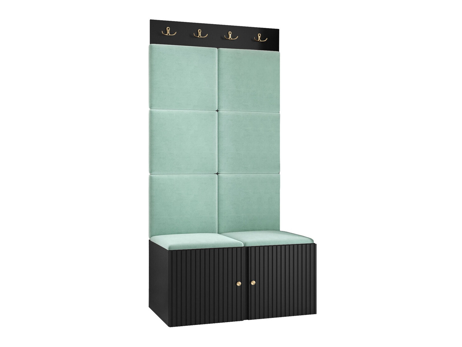 Komplet za predsobo Hartford 383 (Črna)