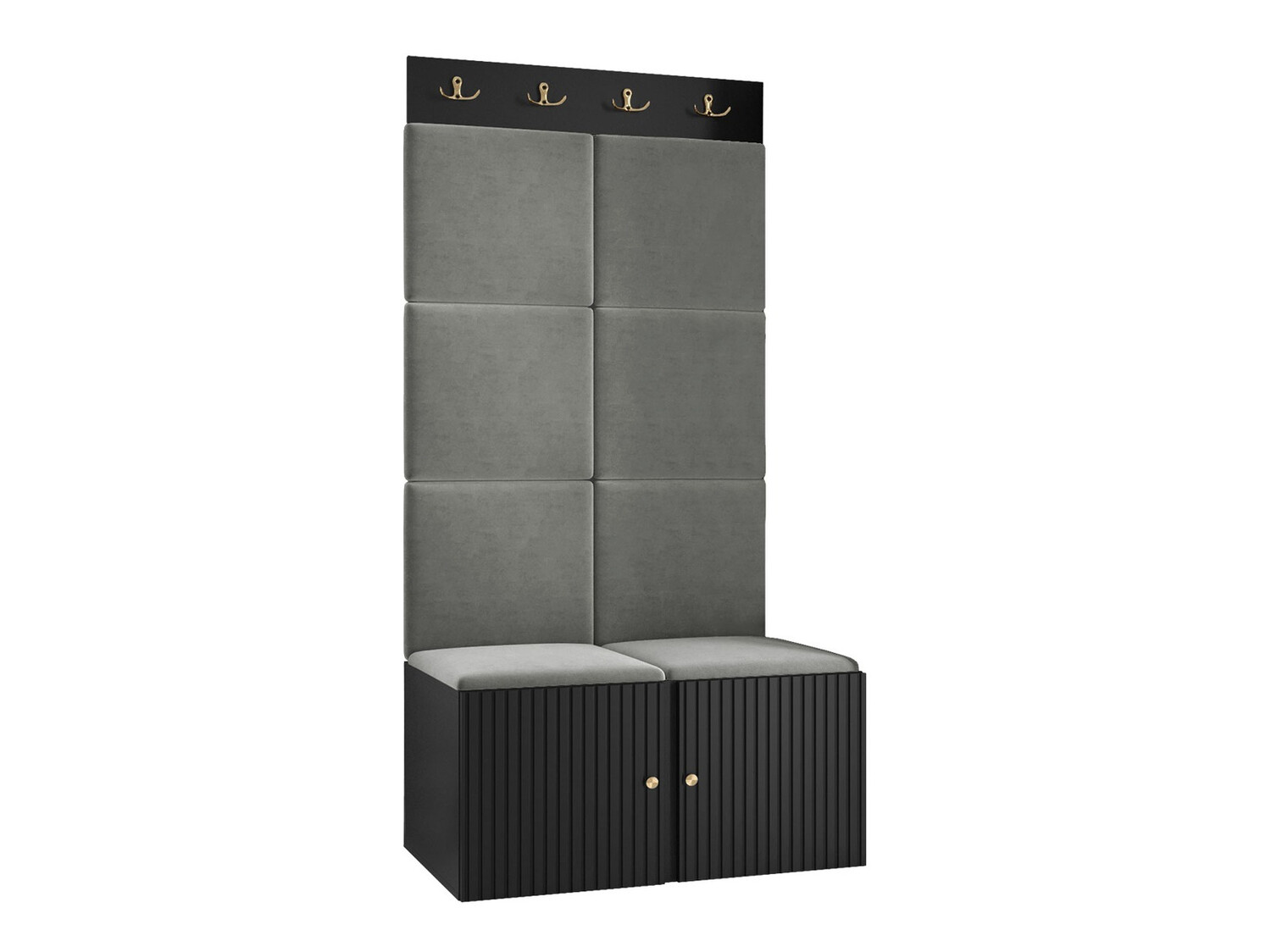 Komplet za predsobo Hartford 383 (Črna)