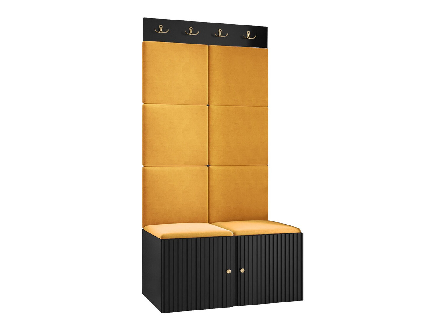 Komplet za predsobo Hartford 383 (Črna)