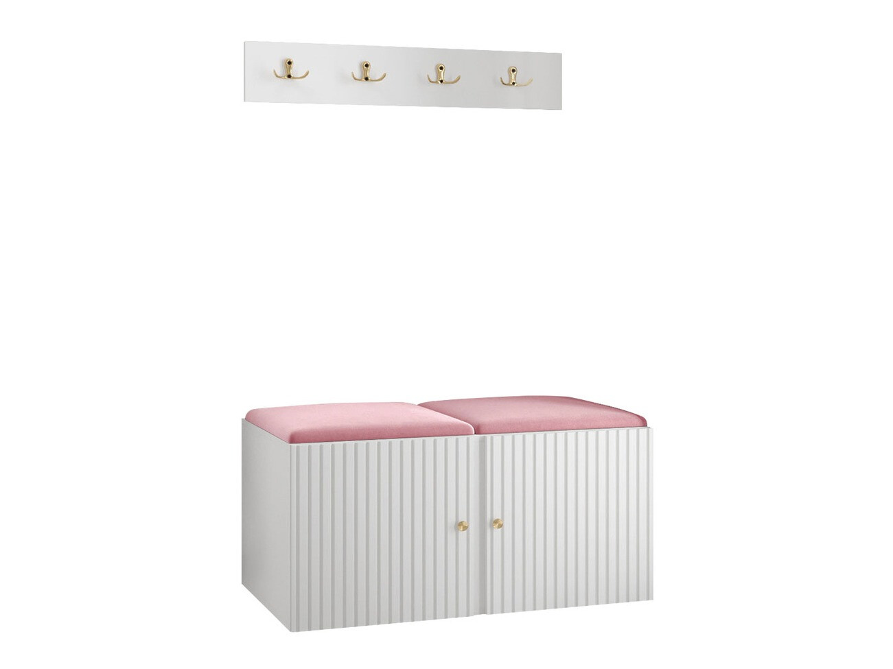 Komplet za predsobo Hartford 384 (Bela)