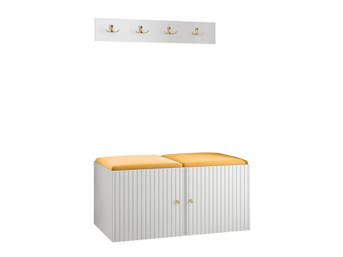 Komplet za predsobo Hartford 384 (Bela)