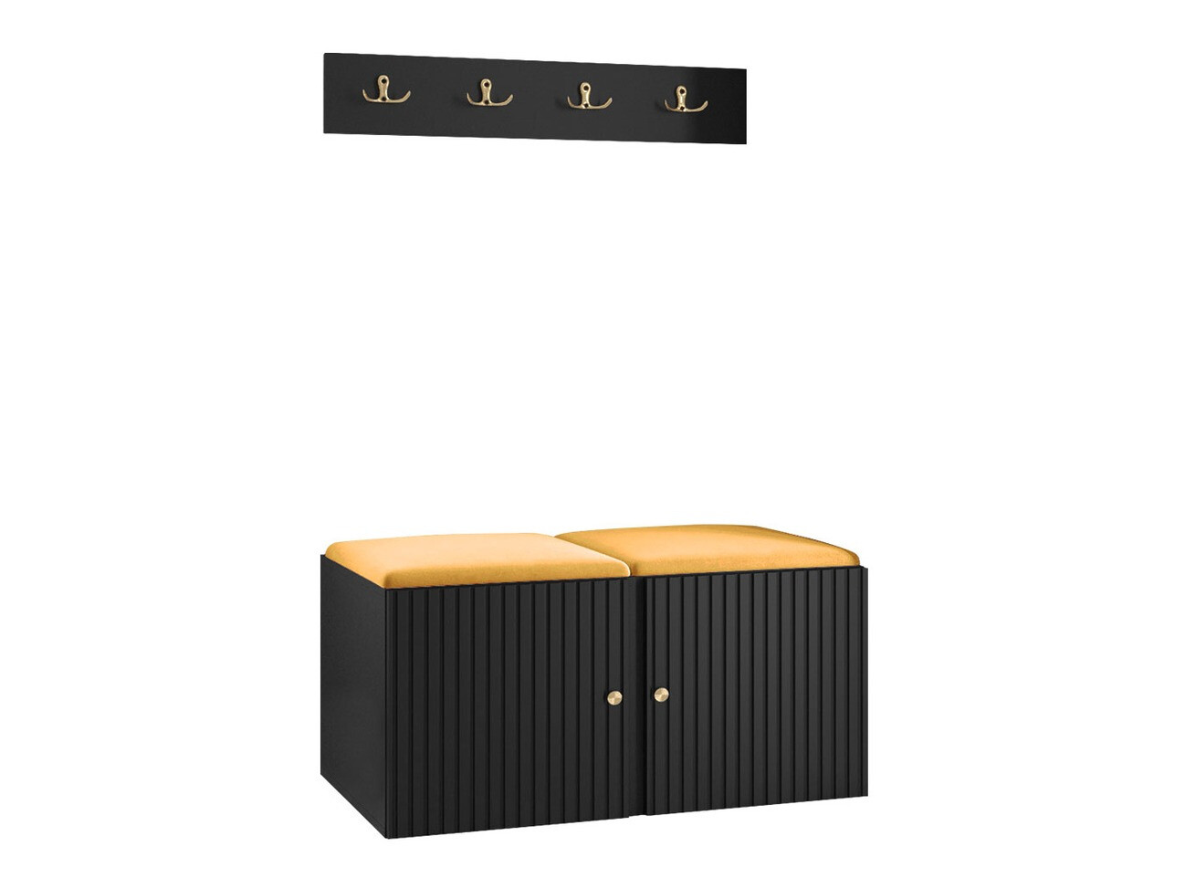 Komplet za predsobo Hartford 384 (Črna)