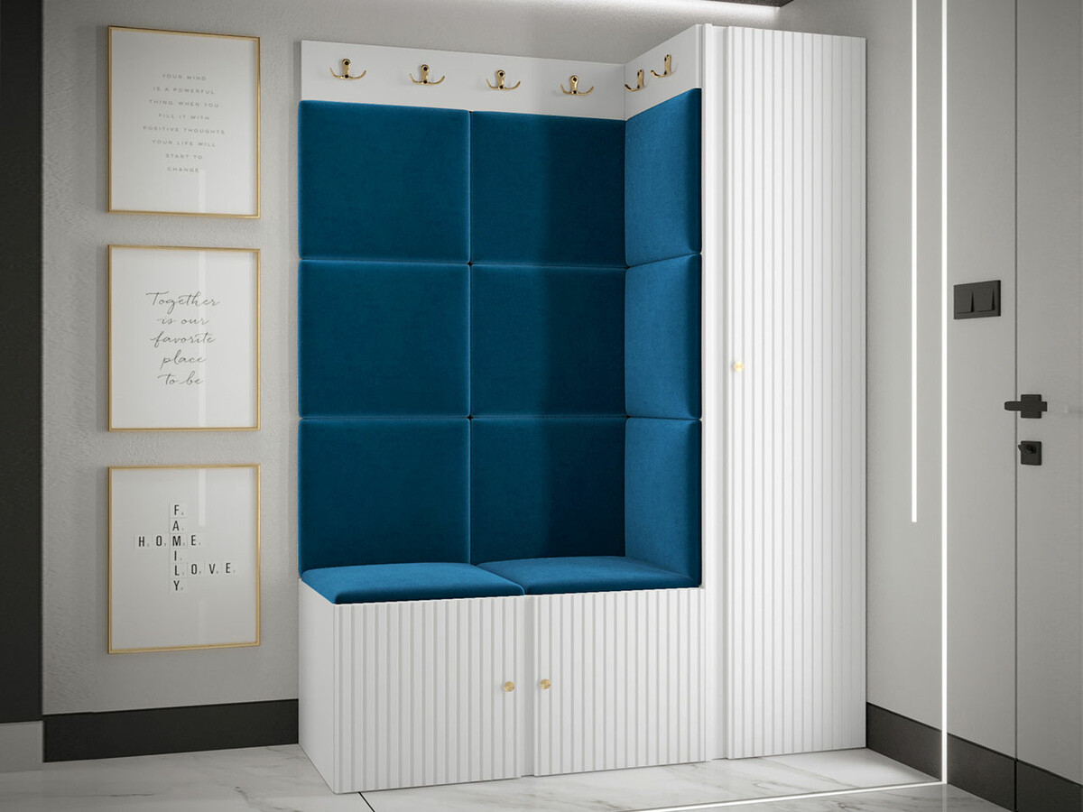 Komplet za predsobo Hartford 385 (Bela)