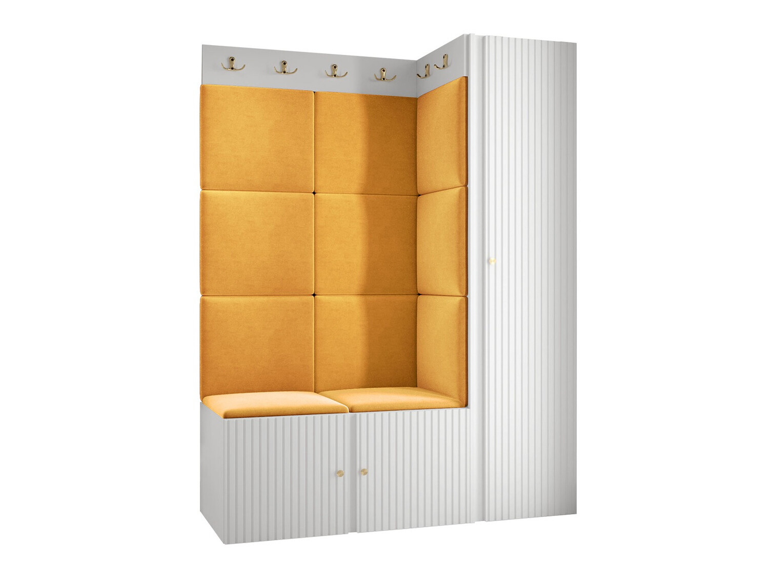 Komplet za predsobo Hartford 385 (Bela)