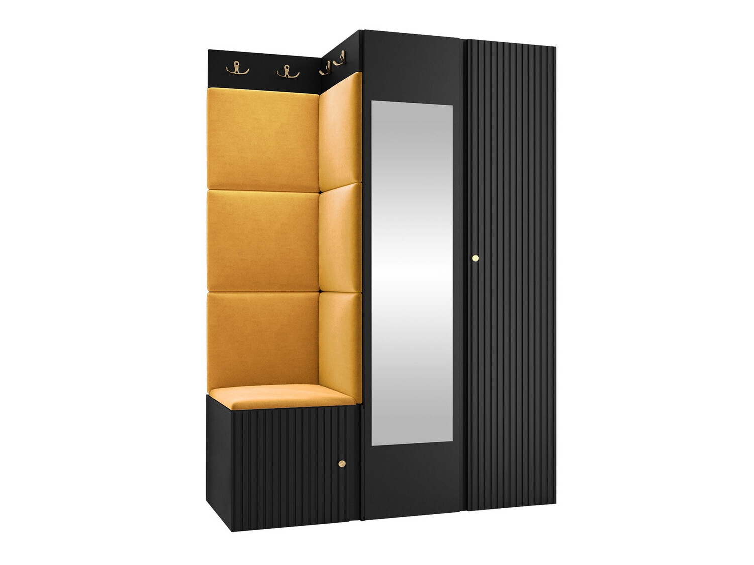 Komplet za predsobo Hartford 388 (Črna)