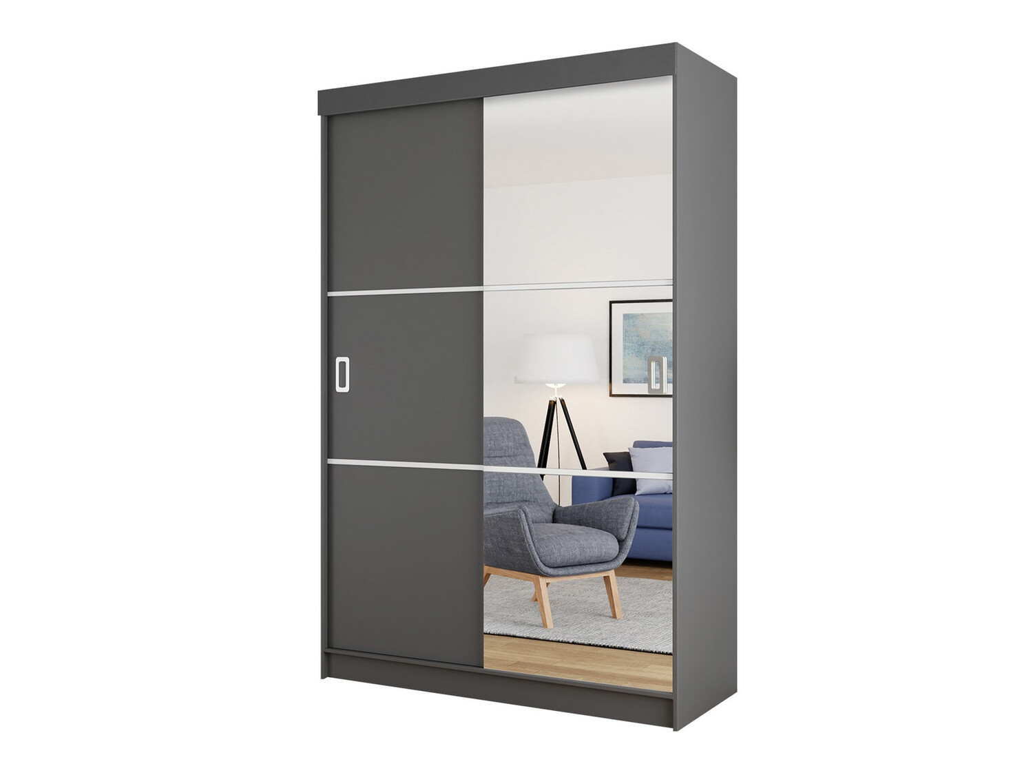 Garderobna omara Dover 111 (Grafit)