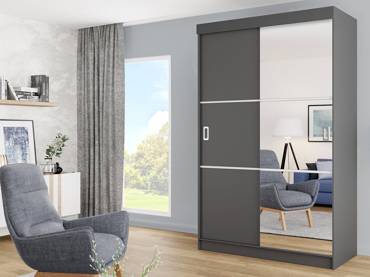Garderobna omara Dover 111 (Grafit)