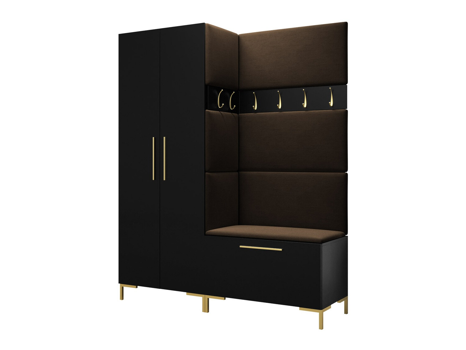 Komplet za predsobo Nomal I (Črna)