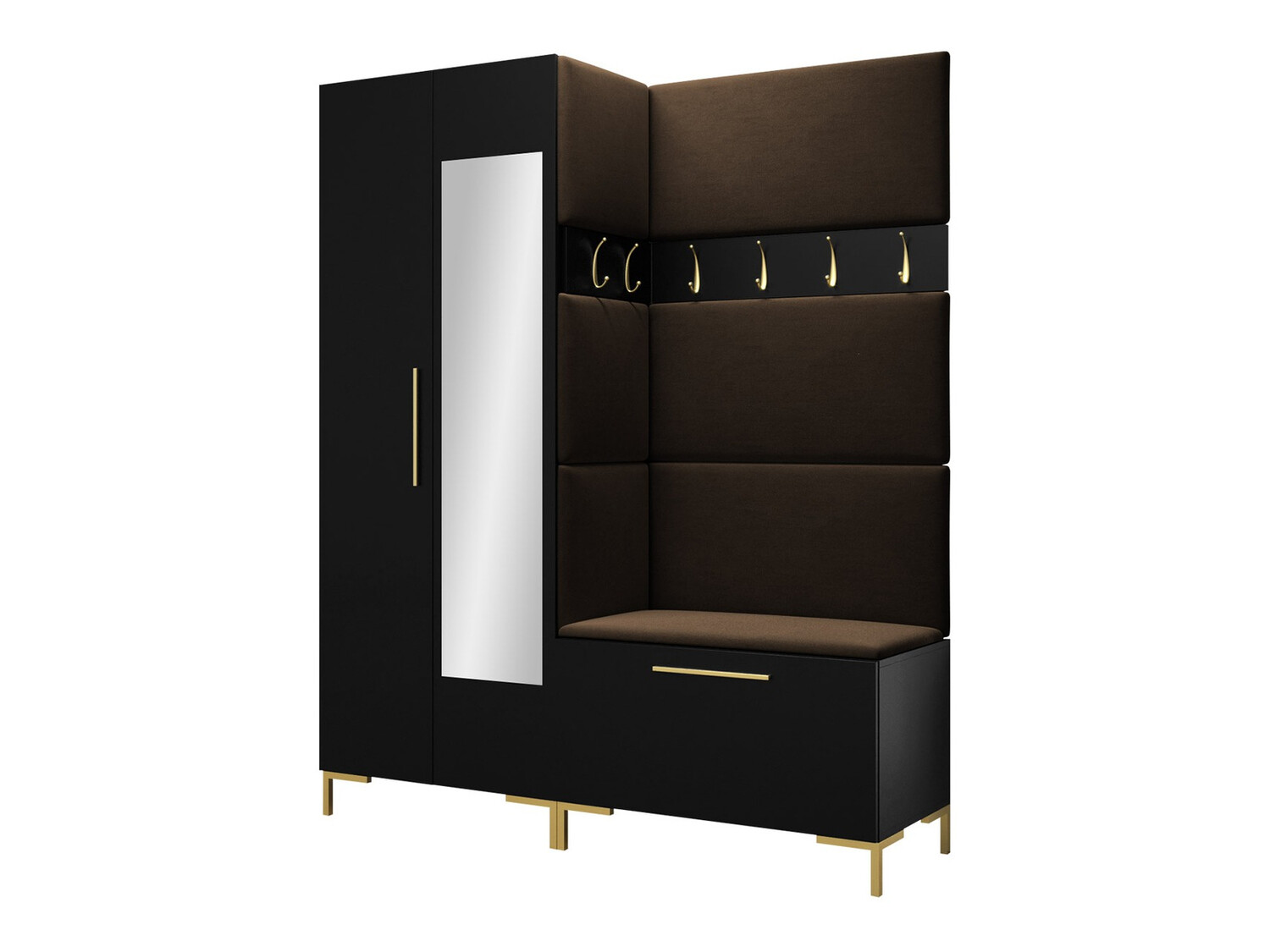 Komplet za predsobo Nomal IX (Črna)