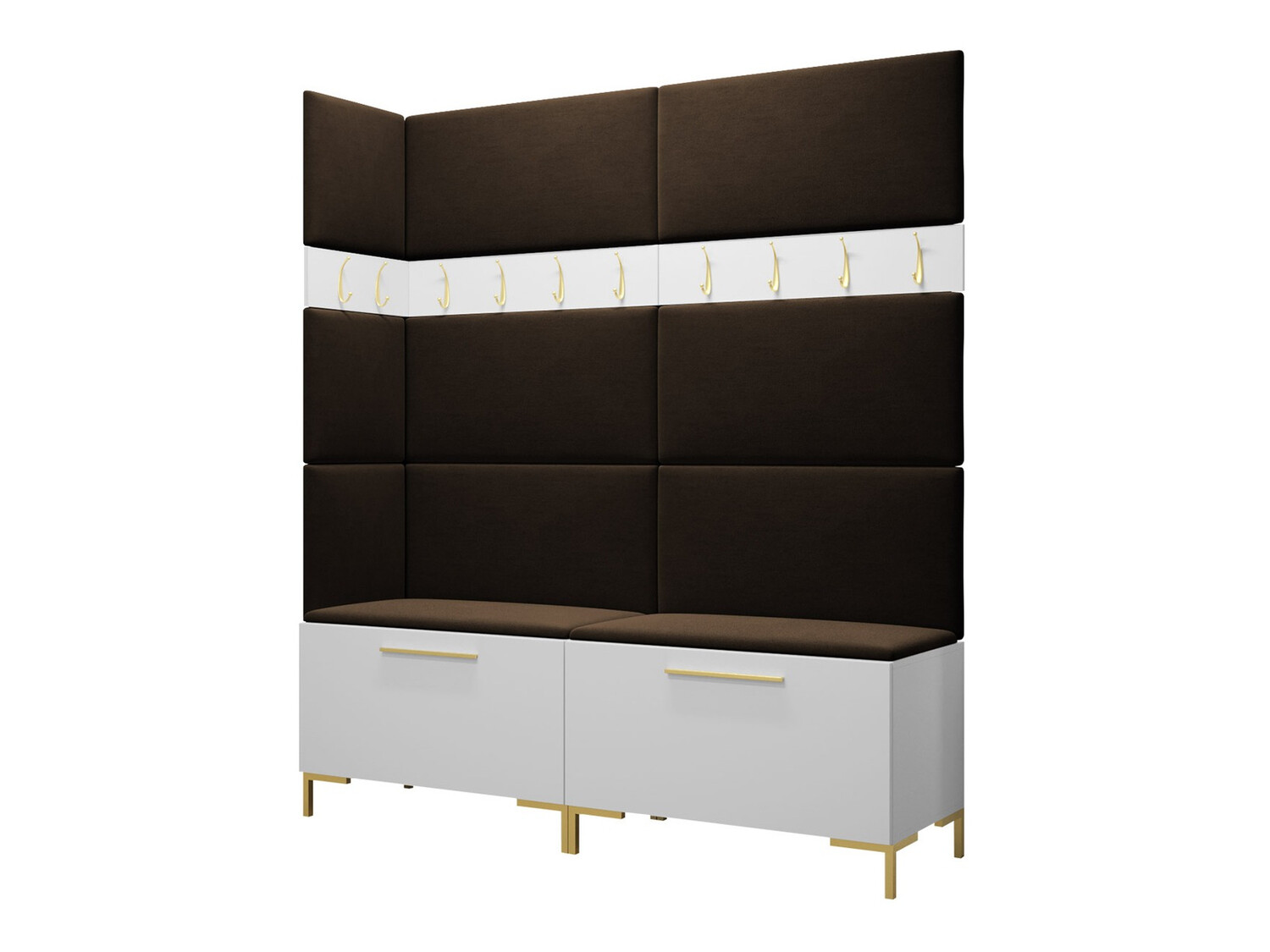 Komplet za predsobo Nomal V (Bela)