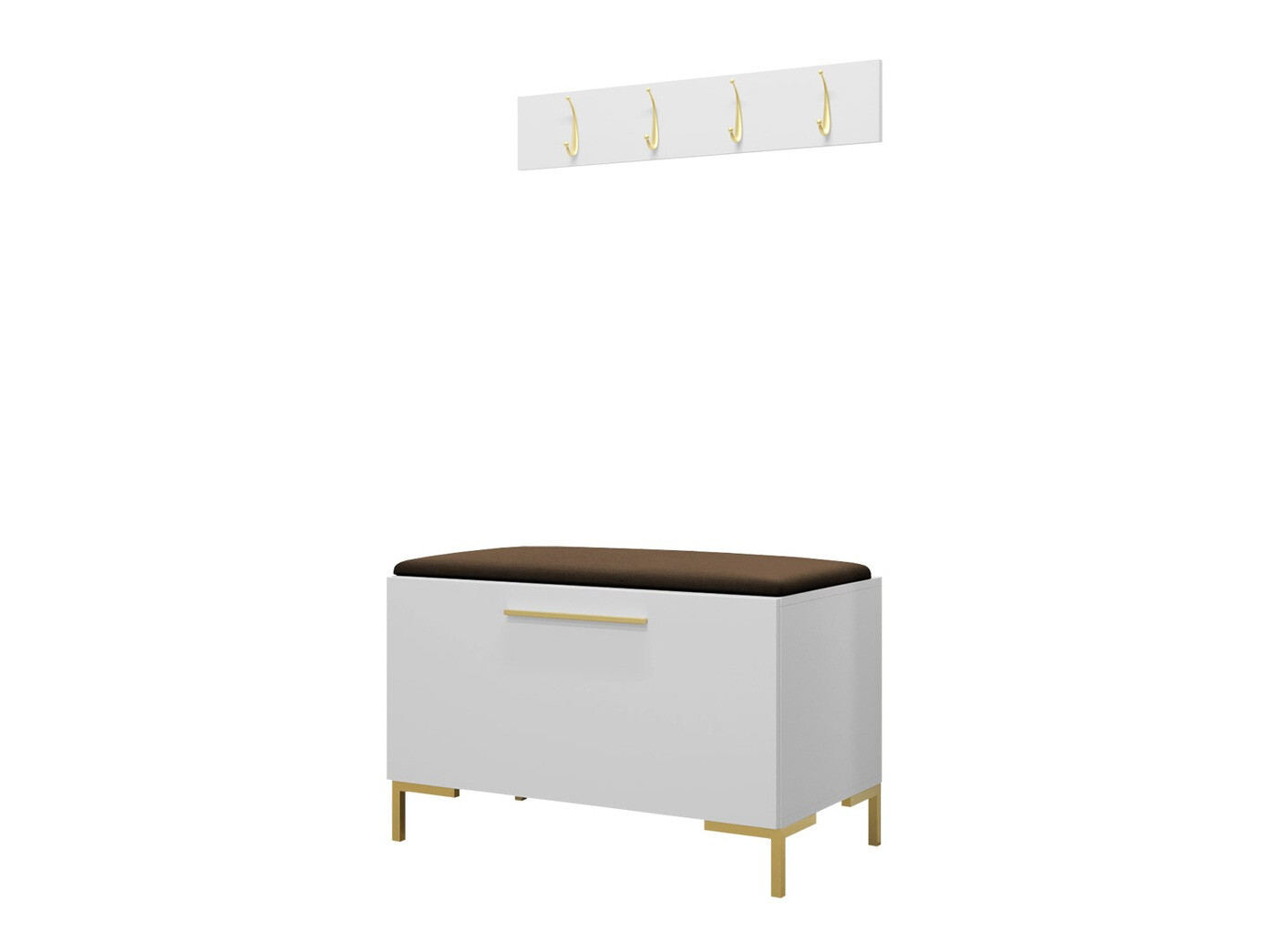 Komplet za predsobo Tivsoa 108 (Bela)