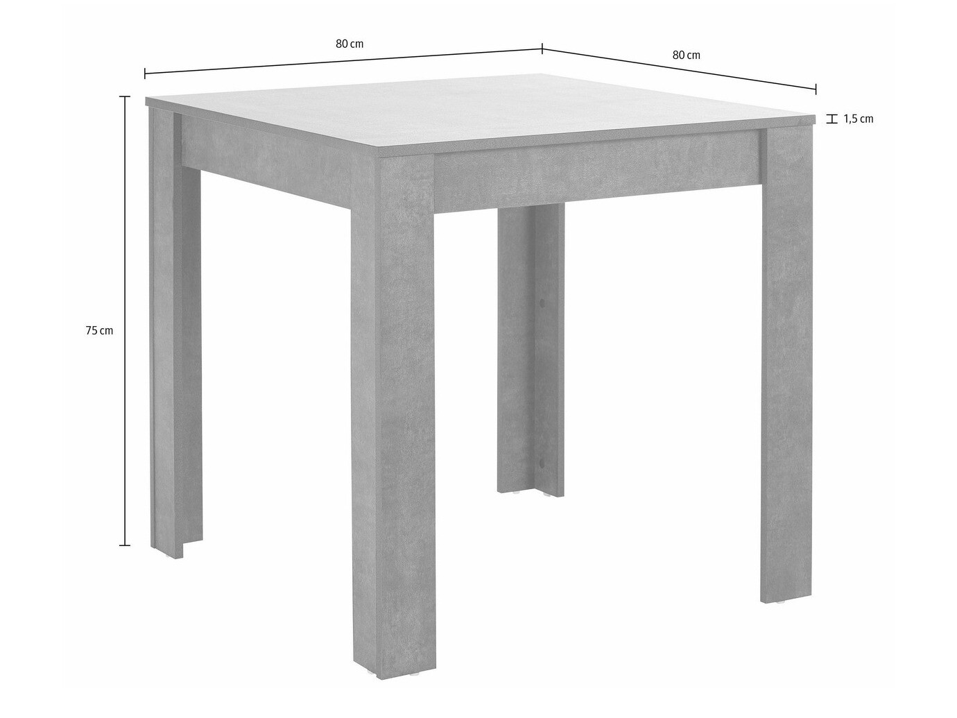 Jedilniški komplet Tulsa 568 (Črna)