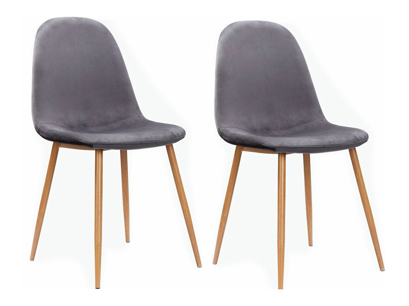 Komplet stolov Denton 759 (Siva + Hrast)