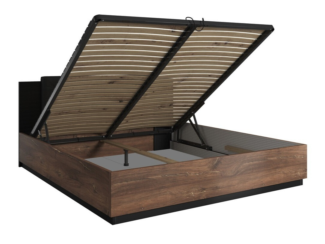 Postelja Felelie 104 (Temen Flagstaf hrast + Baker)