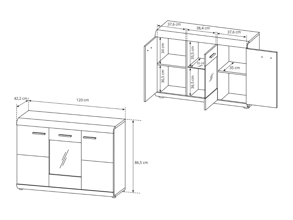 Omarica Evarleve 100 (Sonoma hrast)