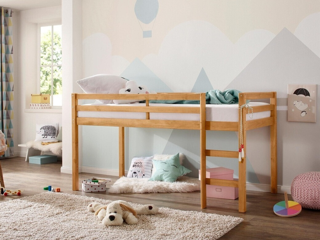 Visoka postelja Ruvfiva 101 (Bor)