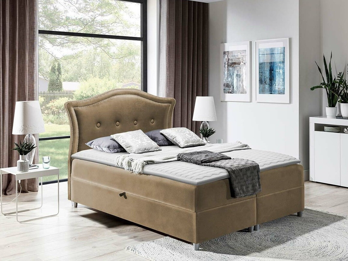 Boxspring postelja Oleum (Magic Velvet 2206)