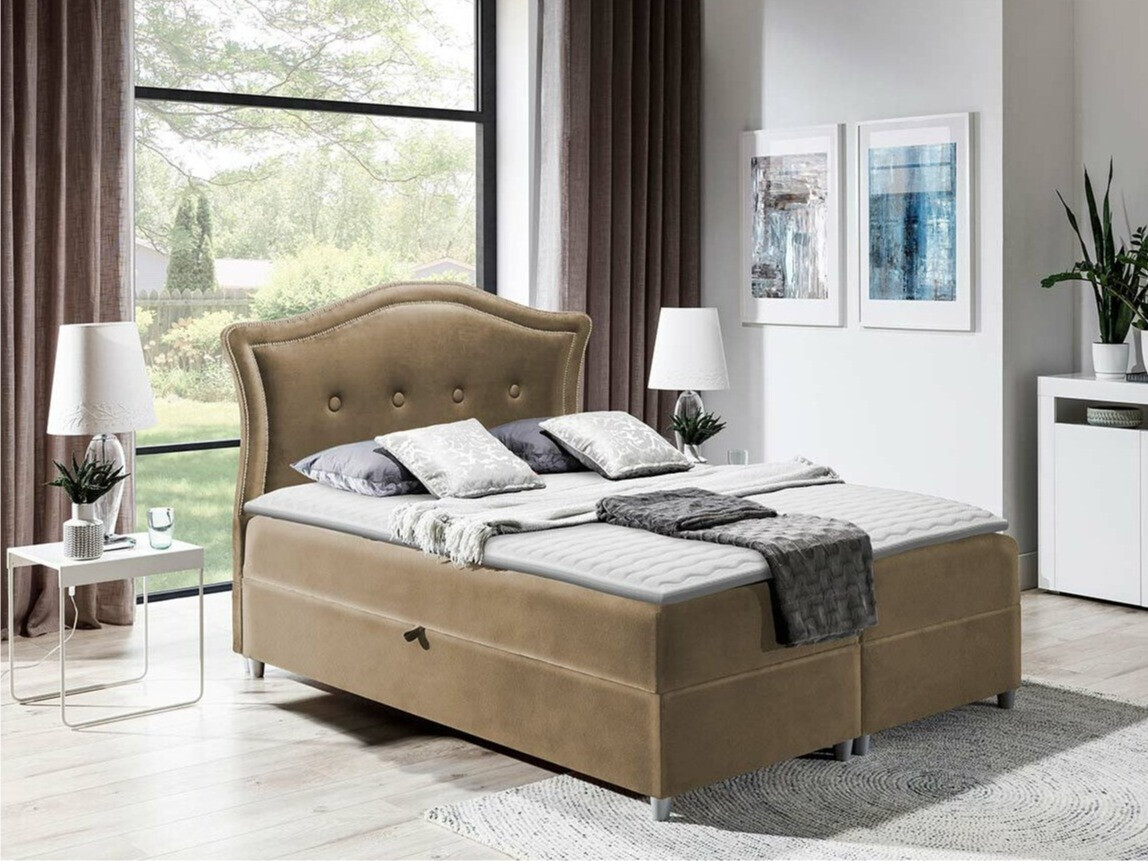 Boxspring postelja Oleum (Magic Velvet 2206)
