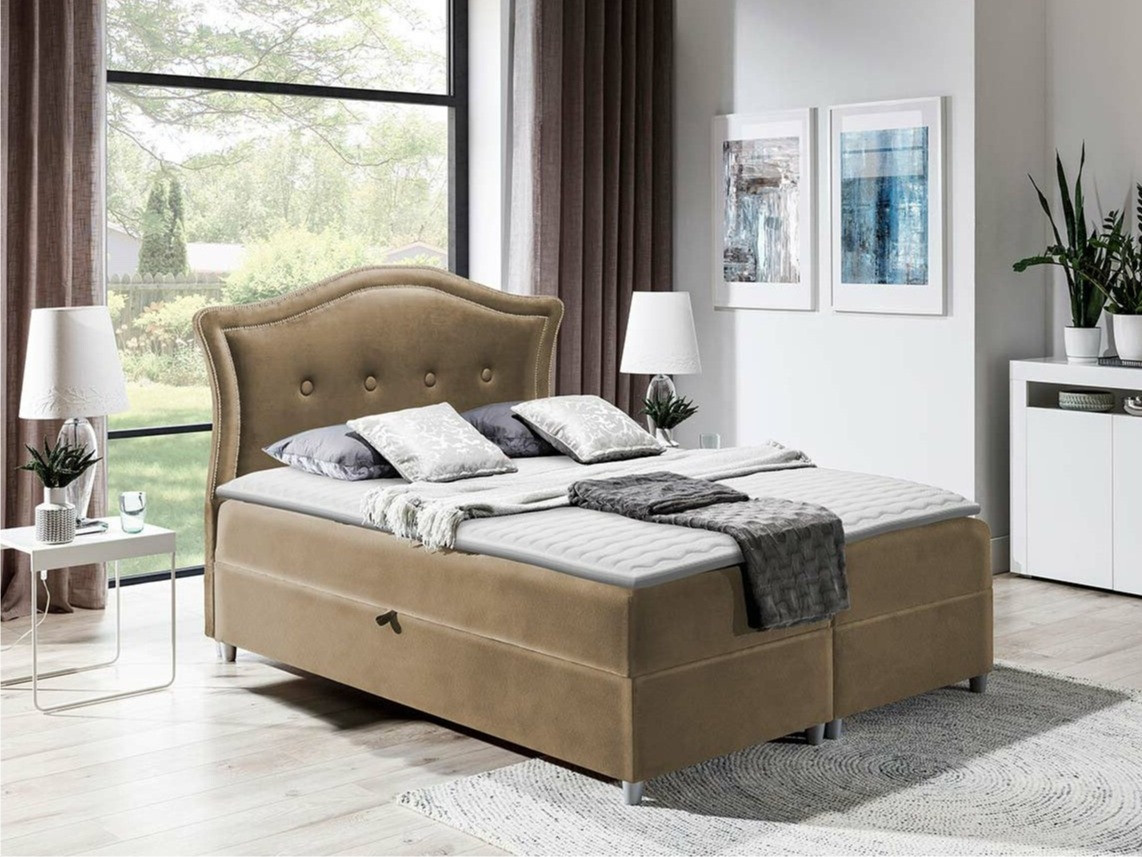 Boxspring postelja Oleum (Magic Velvet 2206)