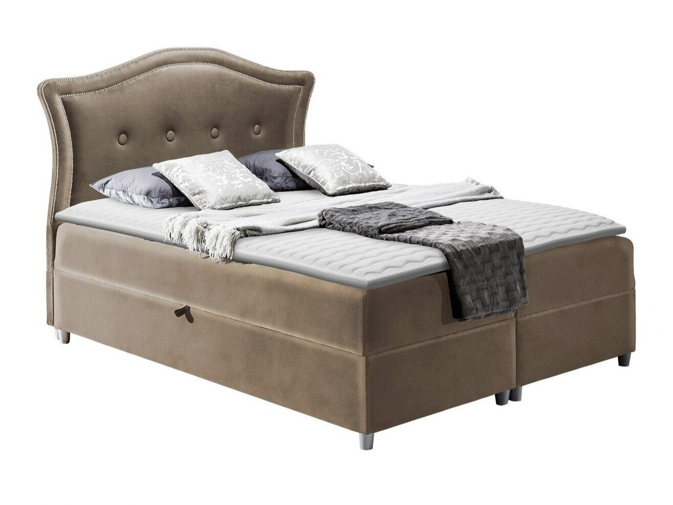 Boxspring postelja Oleum (Magic Velvet 2207)
