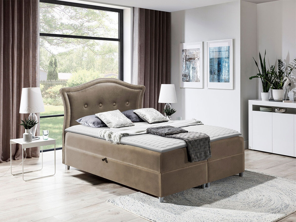Boxspring postelja Oleum (Magic Velvet 2207)