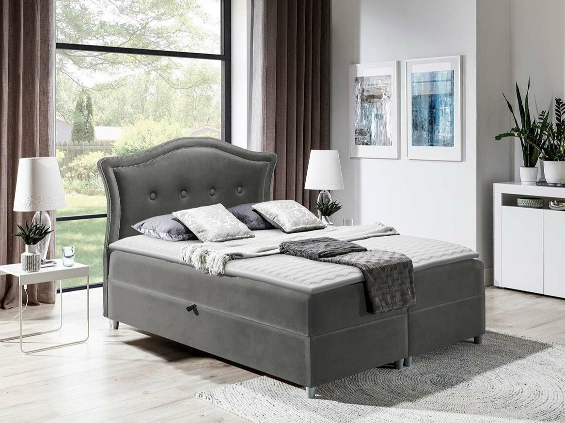 Boxspring postelja Oleum (Magic Velvet 2217)