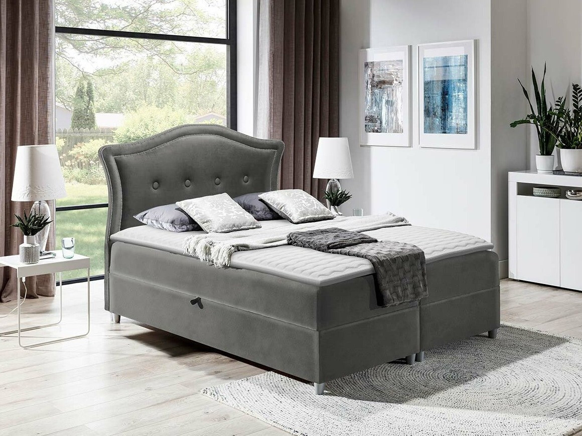 Boxspring postelja Oleum (Magic Velvet 2217)