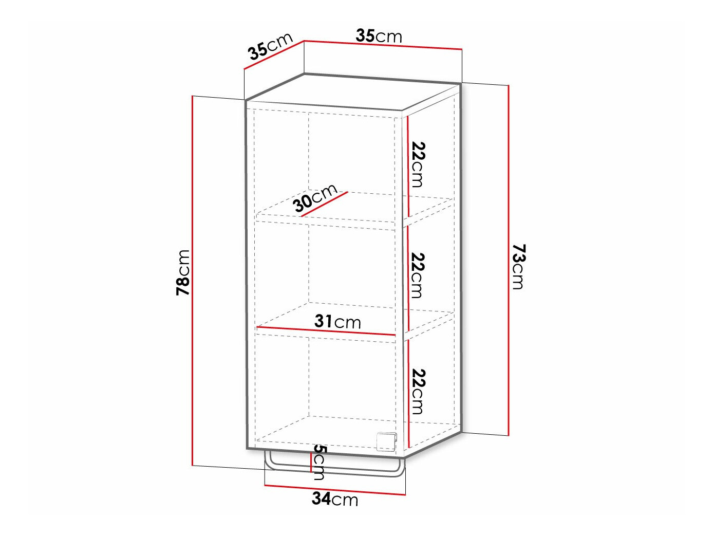 Stenska kopalniška omarica Panium I (Bela)