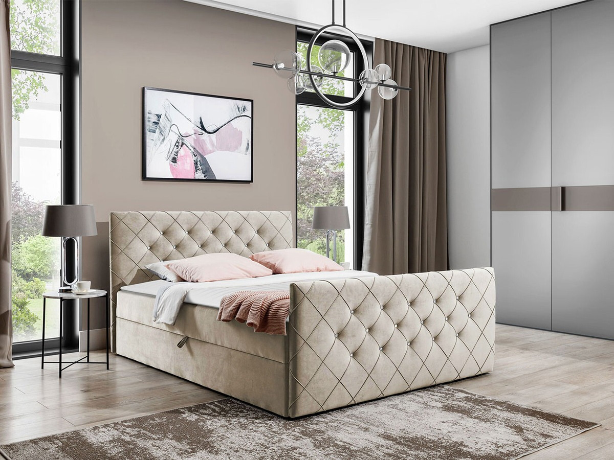 Boxspring postelja Carmen (Amor Velvet 4303)