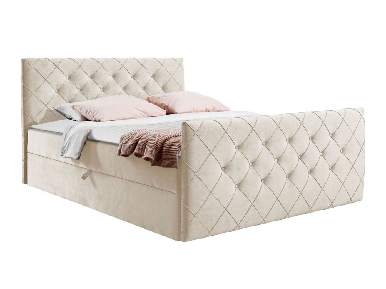 Boxspring postelja Carmen (Amor Velvet 4304)