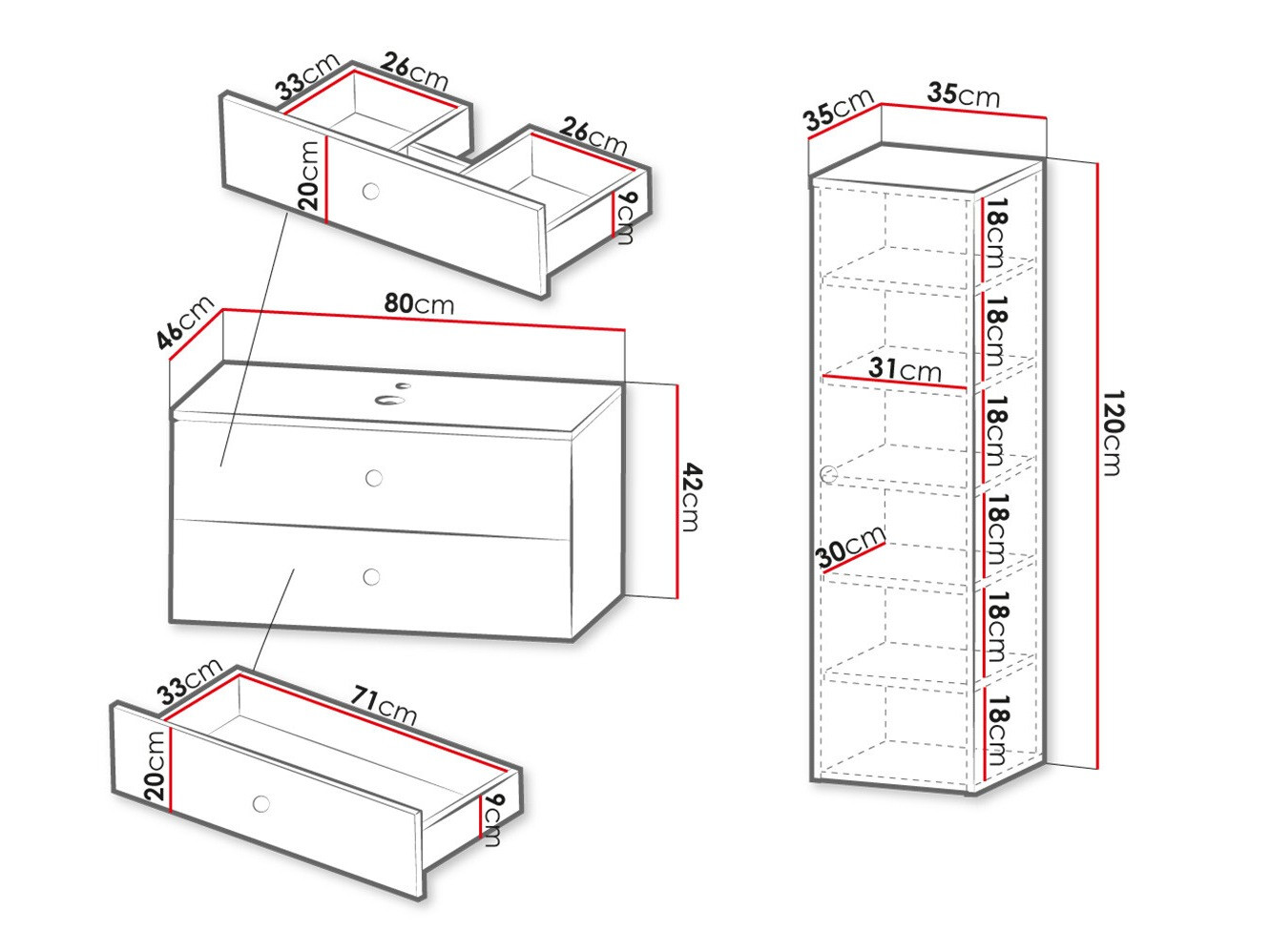 Kopalniški komplet Mircalu 103 (Črna)